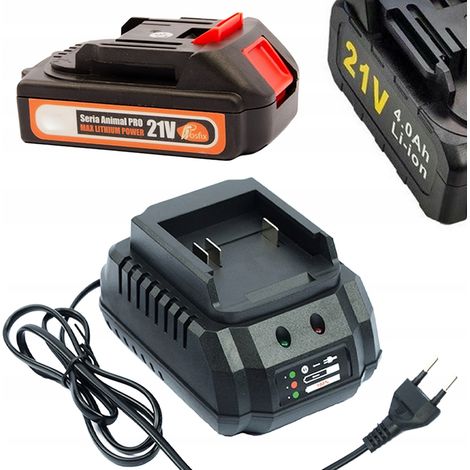 Rosfix ChargePro 21V Set – Batterie Li‑Ion 1,5Ah et Chargeur Rapide 1,2A  Pour outils électroportatifs
