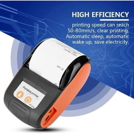Imprimante de reçus portable sans fil - Bluetooth 58 mm - Papier thermique (1/4)