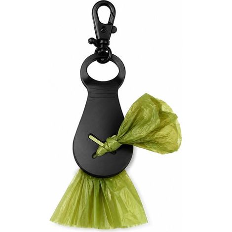 Support de sac à déjections canines – Clip mains libres – Noir – Universel – Promenade et hygiène (1/5)
