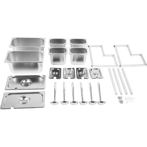 Lot de boîtes à épices en acier inoxydable, pot à condiments extensible, récipient double couche, porte-pot à confiture grande capacité numéro 20 (1/5)