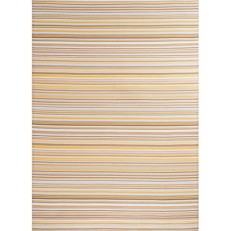 Tapis rectangulaire Capri pour extérieur beige moderne - 120 x 160 cm (1/5)