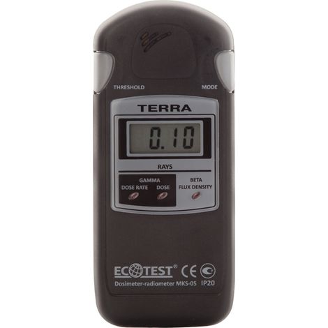 Détecteur de radioactivité nucléaire Compteur Geiger Dosimètre Radiomètre МКS-05 TERRA - Mesure Rayons Gamma X Particules Bêta, Accumulation de dose, Horloge