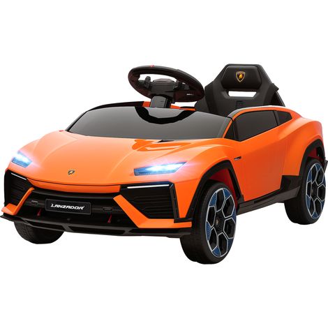 AIYAPLAY Macchina Bambini Elettrica Licenza Lamborghini 101.5x49x43 cm Arancione