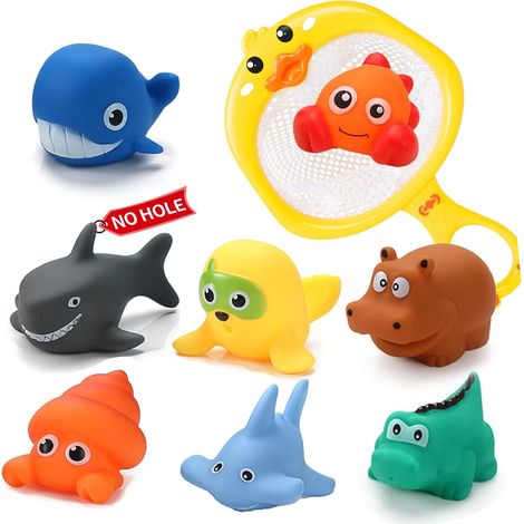 Jouets de Bain pour bébé sans Trou Animaux 1 2 3 4 5 Ans, Jouet Piscine bébé, Jeux d'eau Bebe, Animaux Jouets flottants, Cadeaux pour garçons et Filles (1/5)