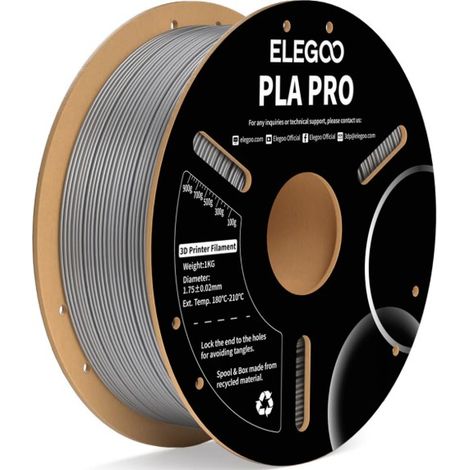 Filamento Elegoo PLA Pro Argento 1 kg (1/5)
