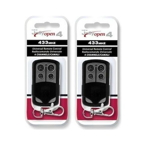 Lot de 2 télécommandes universelles Jolly Open 2 – 433.92 MHz – Programmation facile – Compatible 400 modèles – Couvre-touches coulissant – Hdme (1/2)