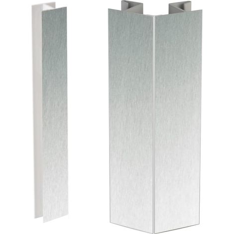 Accessoires Pour Plinthes De Cuisine Joints D’Angle Flexibles Avec Angles Réglables De -90º À +90º Comprend Un Joint Central (Aluminium H100)