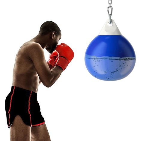 18 Inch Water Punching Bag 50 kg Water Heavy Bag Filled Gym-Blue (1/5)