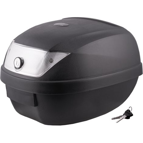 Coffre Moretti MR-807, 28 l, noir, blanc réfléchissant (1/5)
