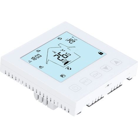 Thermostat, Thermostat de télécommande électrique Domestique Écran Tactile d'installation Facile avec Verrouillage de sécurité pour Le Chauffage par Le Sol (1/5)
