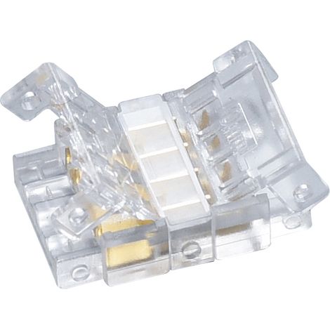 Alcapower Connettore Rapido 2 PIN per Strisce LED COB 12-24V, Giunzione Lineare per PCB da 10mm, Sistema di Installazione Semplificata ad Incastro (1/2)