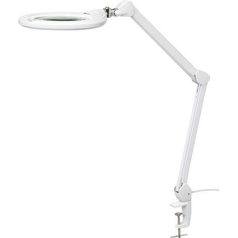 [GEBRAUCHT] B-Ware Toolcraft LED Lupenleuchte 1.75x 1160lm dimmbar Klemme 17.8cm 1200mm Höhe