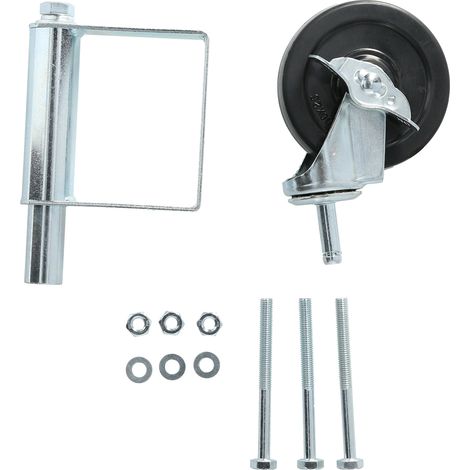 4-Zoll-Federrollen mit Stoßdämpfern, multifunktionale Türrollen, Tragfähigkeit 75 kg, weiß. (1/5)