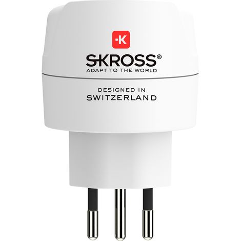 Adattatore SKROSS Adattatore UE per Italia, Svizzera, Brasile 3 in 1