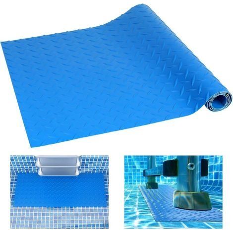 Tapis Échelle Piscine, 60x23cm, Tapis de Marche de Piscine, Tapis de Protection pour Échelle de Piscine, Tapis d’étape de Piscine, Tapis d’échelle antidérapant de Protection de Texture (1/5)