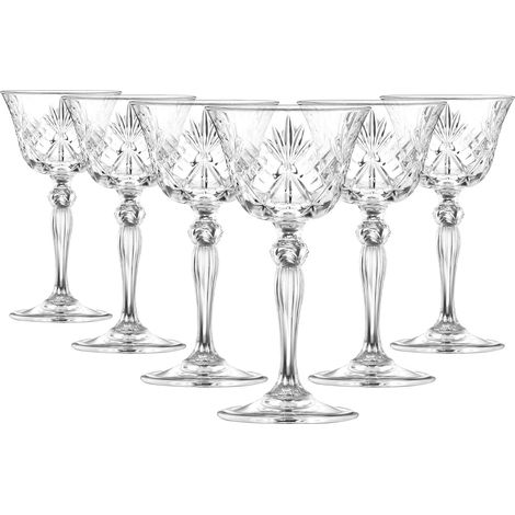 Rcr set 6 calici coupette Melodia vetro Luxion 16 cl (1/5)