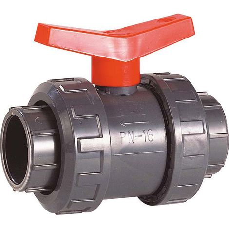 Vanne à sphère PVC Industrie à coller joints FPM - Série 598 Ø40 (1/2)