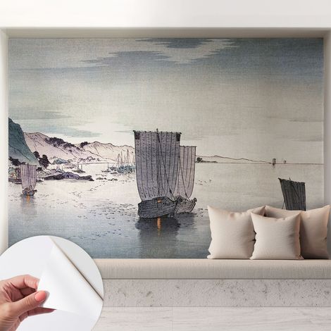 Papier peint autocollant avec imprimé décoratif pour salon et chambre à coucher Installation facile Scène maritime 208x146 cm (1/5)