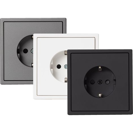 Schuko Steckdose Typ F Luxe 990 Weiß