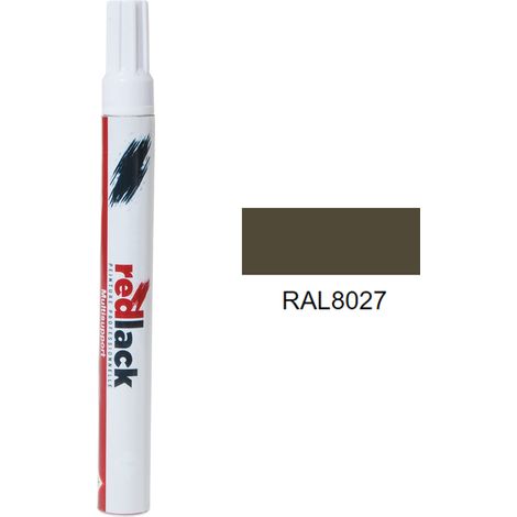 Feltro Vernice per ritocchi 8 ml – RAL 8027 – Marrone Nato Camouflage – lucida – multisupporto – Redlack