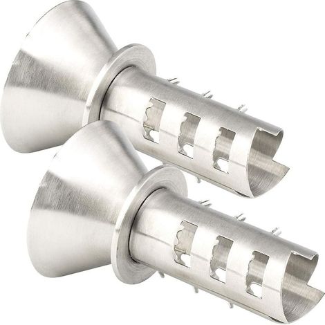 Lemon Squeezer: Set of 2 citrus juicers with spout, stainless steel (stainless steel lemon spout) (1/4)