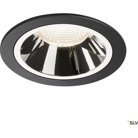 Encastrés plafond intérieurs LED NUMINOS® L encastré plafond intérieur noir/chrome LED 2541 W IP44 40° - SLV 1003966 (1/3)