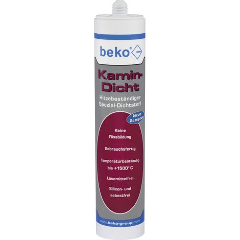 beko Kamin-Dicht 310 ml schwarz (bis +1.500° C) Hitzebeständiger Spezial-Dichtstoff 230 8 310 (1/4)