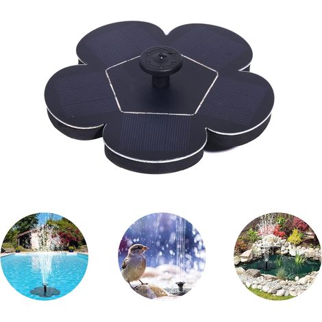Solarbrunnen für Teiche, Solarbrunnen 2021, Verbesserte Version - Solarpumpe für den Außenbereich - 4 Arten von Brunnenpumpen - Solarbrunnen für Vogeltränken, Garten, Wasserpumpe. (1/5)