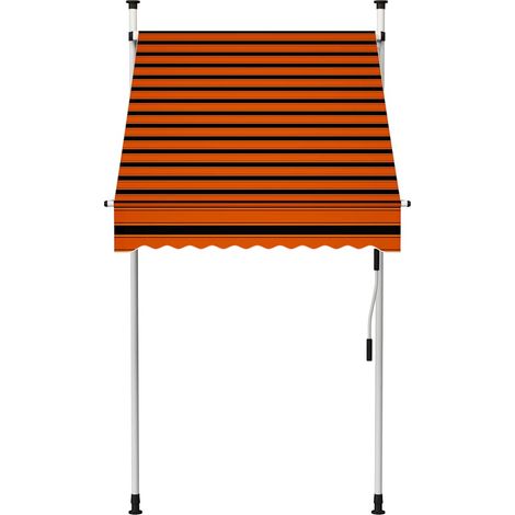 Maison Exclusive - Tenda da Sole Retrattile Manuale 100 cm Arancione e Marrone