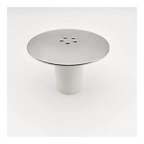 115mm Bonde Douche, Bonde de Douche, Remplacement de Couvercle de Siphon Douche, Capot Bonde de Douche Universelle, Couvercle de Prise de Douche Chromé, Débit Rapide (1/4)