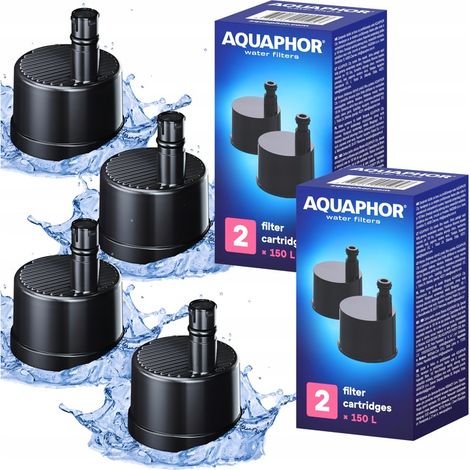 4x Ersatz-Wasserfilter für Aquaphor City Flaschen mit Aktivkohlefilterkartusche (1/5)