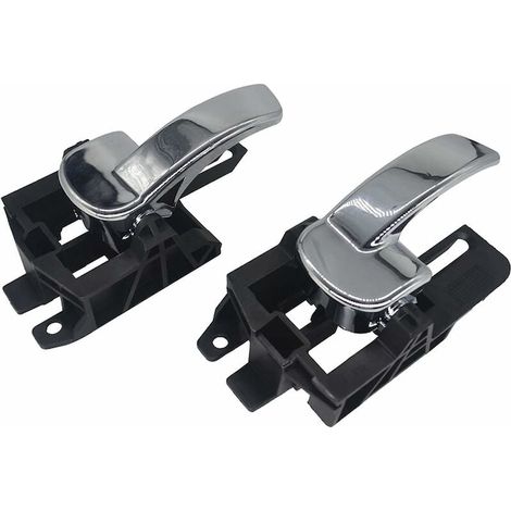 Lot de 2 poignées de porte, compatibles Qashqai 2007-2013, poignées gauche et droite de remplacement pour voiture (1/5)