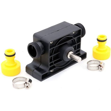 Pompe à eau auto-amorçante avec adaptateur de tuyau à raccord rapide pour aquarium, étang, jardin (1/5)