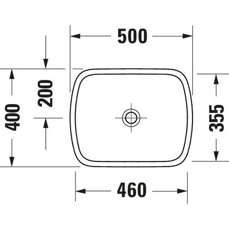 DURAVIT 2384500079 Qatego lavabo à poser 500 mm, fermé (1/2)