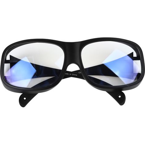 Lumière bleue, lumière ultraviolette, lumière verte, laser picoseconde, appareil de beauté OPT, lunettes de rajeunissement et de protection de la peau, monture noire/verres blancs, lunettes de protect (1/5)