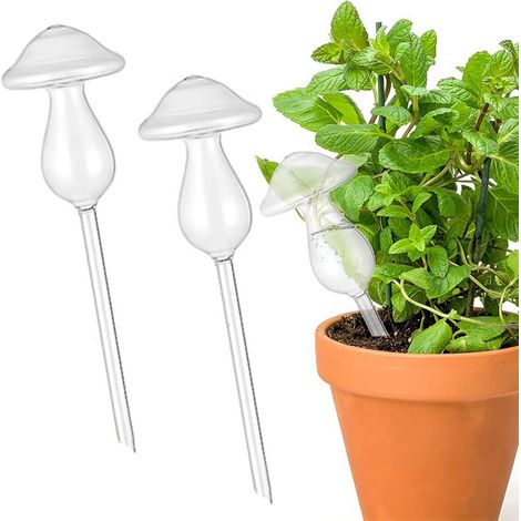 Dispositif d'arrosage pour plantes, dispositif de stockage d'eau en plastique pour plantes, 3 pièces (1/5)