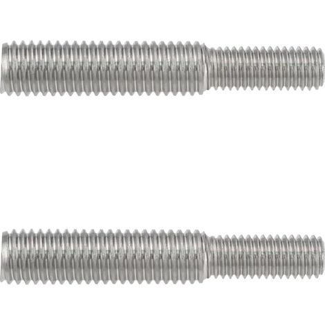 Lot de 2 Adaptateurs filetés M8 x 20 vers M10 x 35, Acier inoxydable 304, Longueur 55 mm pour poteaux sisal (1/5)