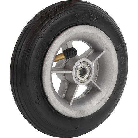 6x1 1/4 6 pouces roue en caoutchouc résistant à l'usure roue Scooter électrique gonflage pneu en caoutchouc (1/5)