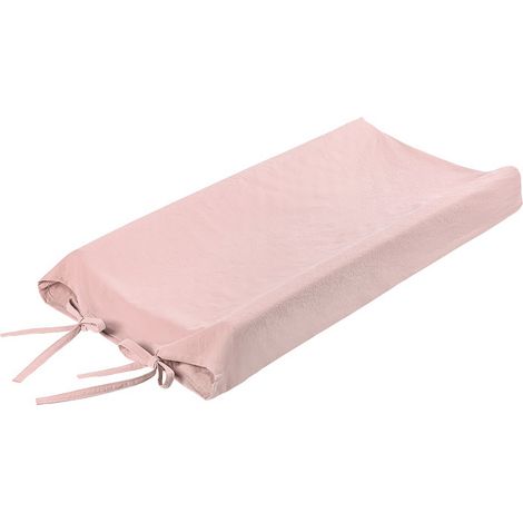 Housse de matelas à langer douce et respirante pour nouveau-né rose (1/5)