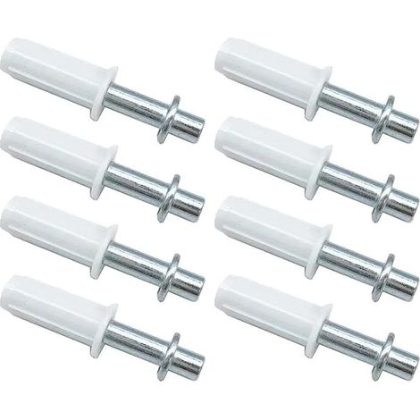 Ensemble de 8 portes pliantes, quincaillerie pour porte de placard pliante, pivot supérieur, à ressort (blanc) (1/4)