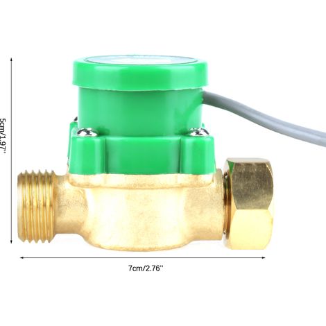 1 Stück HT-120 AC220V 0,5A G1/2"-1/2" Gewinde Wasserpumpen-Durchflusssensorschalter (1/5)