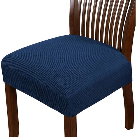Lot de 2 Housses extensibles pour tabouret de bar, Spandex élastique, Couvre-siège ajustable, Protection anti-taches, Taille universelle (1/5)