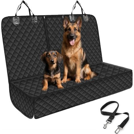 Protection Voiture Chien, Protege Siege Voiture Chien avec 1 Ceinture, 135 X 120 Cm, ProtèGe des Rayures ImperméAble AntidéRapant, pour Voiture, Camions, SUV et Jeeps (1/5)