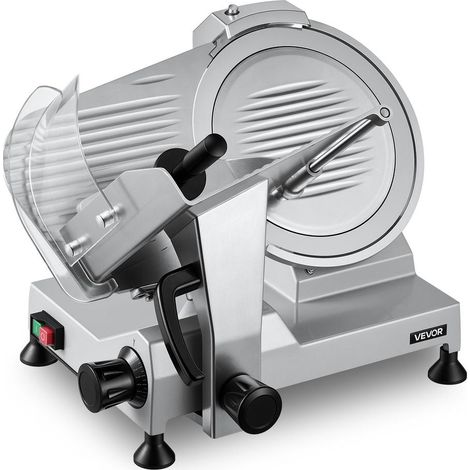 Trancheuse Électrique 320W Lame 300mm Épaisseur Réglable 0-15mm Affûteur Intégré Jambon Charcuterie SY-300A (1/5)