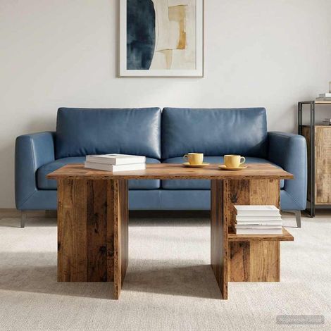 vidaXL Table basse Bois ancien 87 x 50 x 45 cm Bois d’ingénierie
