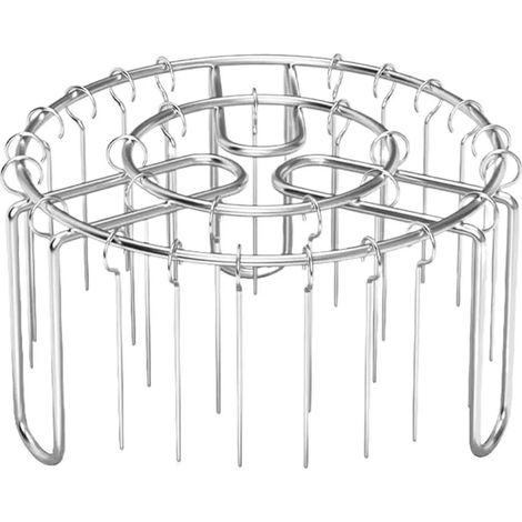 Grille en acier C1yes pour four et friteuse à air avec brochettes (1/5)