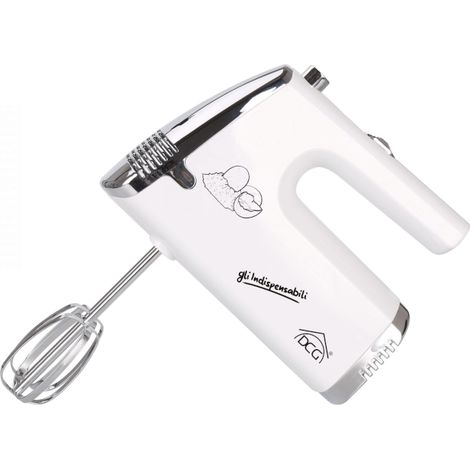 Batidora manual dcg HM517 blanco cromo 100 vatios