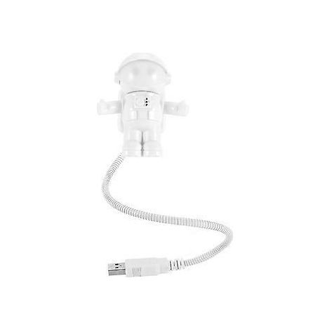 Tragbare Mini-LED-Lampe mit Cartoon-Astronauten-Motiv, flexibel, ideal zum Lesen und Laptop-Schauen