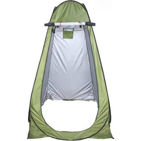 Tente pliante d'intimité, cabine de change, douche extérieure instantanée et portable, toilettes de camping, abri anti-pluie avec fenêtre pour le camping et la plage. Facile à installer, pliable et fo (1/5)