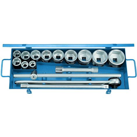 Jeu de clés à douille Gedore 3/4'' 16 pièces, profil UD 22-60 mm (D 32 FMU-2) (1/4)